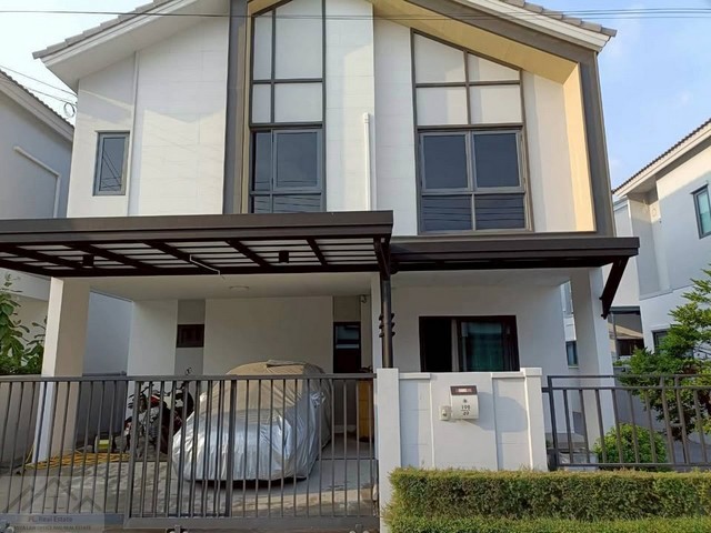 ให้เช่าบ้านเดี่ยว 2 ชั้น 40 ตรว. 4 ห้องนอน หมู่บ้าน SENSE บางนา-สุวรรณภูมิ ซอยกิ่งแก้ว 29 สไตล์สแกนดิเนเวียน สภาพใหม่พร้อมเข้าอยู่