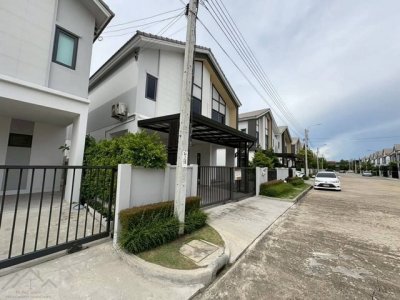 ให้เช่าบ้านเดี่ยว 2 ชั้น 40 ตรว. 4 ห้องนอน หมู่บ้าน SENSE บางนา-สุวรรณภูมิ ซอยกิ่งแก้ว 29 สไตล์สแกนดิเนเวียน สภาพใหม่พร้อมเข้าอยู่ - รูปที่ 2
