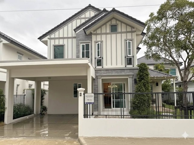 ให้เช่าบ้านเดี่ยว 2 ชั้น 66 ตรว. 5 ห้องนอน โครงการ Villaggio 3 ศรีนครินทร์-บางนา ใกล้เมกะบางนา