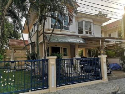 HR 10298 ให้เช่าบ้านเดี่ยว หมู่บ้าน เพอร์เฟค พาร์ค 3 ห้องนอน 3 ห้องน้ำ ซอยเคหะร่มเกล้า 64 ลาดกระบัง บ้านหันหน้าทิศเหนือ
