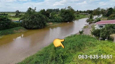 ขายที่ดินทำเลทอง หลัง มศว.องครักษ์ ถมแล้วทั้งแปลง หน้าติดถนนลาดยาง ท้ายติดคลองสวย ทำเลดี หายาก - รูปที่ 8