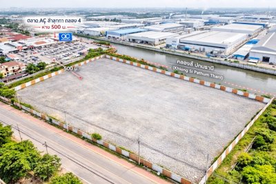 ลำลูกกา คลอง4 ปทุมธานี  ขนาดที่ดิน 7ไร่ 2800ตร.ว. 11200 ตร.ม. ราคาดีที่สุดในย่านนี้ ที่ดินถมแล้วให้เช่า - รูปที่ 5