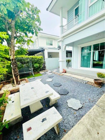 เฟอร์ฯ Villaggio บ้านเดี่ยว รพ.บางเสาธง 2.2 กม. บ้านเดี่ยว 2 ชั้น 3นอน 2น้ำ และเครื่องใช้ไฟฟ้าครบ ใกล้เอแบค บางนา 800 ม.50ตร.ว.160ตร.ม. - รูปที่ 3