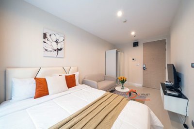 ให้เช่า คอนโด THE SKY SUKHUMVIT ใกล้ BTS อุดมสุข ห้องมุม ชั้น 1 มีเฟอร์ฯครบ - รูปที่ 2