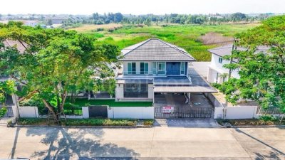 ราคาพิเศษ บ้านเดี่ยว มัณฑนา วงแหวน - บางบอน วิวทะเลสาบ Type ใหญ่ที่สุดในโครงการ