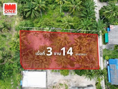 ที่ดินเปล่า เนื้อที่ 3 งาน 14 ตารางวา หลังสถานีอนามัยบ้านทุ่งแย้ - รูปที่ 2