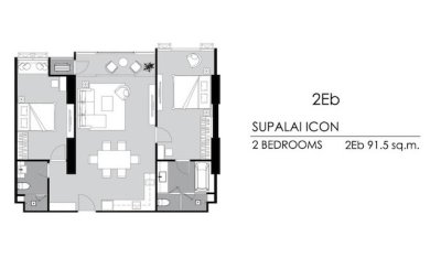 BH4268 ให้เช่า Supalai ICON Sathorn คอนโดหรูใหม่ 2 ห้องนอน 92 ตร.ม. ใกล้ One Bangkok และ BTS ศาลาแดง พร้อมเข้าอยู่ - รูปที่ 8