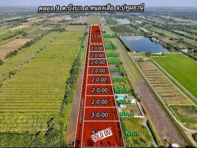 ที่ดินโซนนี้ที่นี่ถูกสุดเจ้าของร้อนเงินที่คลอง9หนองเสือ ปทุมธานี Tel 062-1574449 - รูปที่ 8