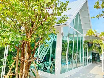 ถนนราชพฤกษ์ 345 ใกล้โรบินสัน ราชพฤกษ์ 150 ม บ้านพักสไตล์รีสอร์ท 4 หลัง 4นอน 4น้ำ  200ตร.ว. 800ตร.ม. - รูปที่ 7