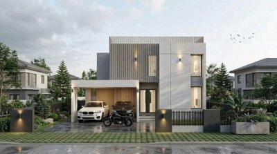 โซนสันกำแพง พูลวิลล่าสุดหรู 4.99 ล้าน #บ้านสั่งสร้าง Modern Private Pool Villa บิ้วอินครบทั้งหลัง ออกแบบเน้นพื้นที่ใช้สอยโปร่งโล่ง