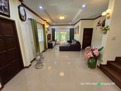 ขายบ้าน 2 ชั้น ทำเลสาริกา จ.นครนายก บ้านสภาพดี พร้อมเข้าอยู่ เข้าจากถนนสายสาริกา-นางรองเพียง 1 กม. - รูปที่ 3