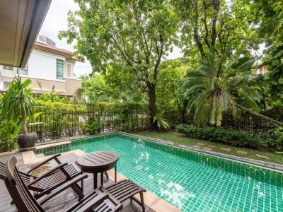 ให้เช่ายบ้านเดี่ยวสุดหรู 158 ตรว. 5 ห้องนอน บ้านแสนสิริ สุขุมวิท 67 บ้านหัวมุม ตำแหน่งสวย สระว่ายน้ำส่วนตัว เพิยง 5 นาทีถึง BTS พระโขนง - รูปที่ 2