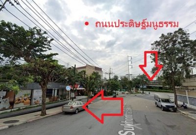 P739 ให้เช่าที่ดินและสิ่งปลูกสร้าง อาคารชั้นเดียว ขนาด 636 ตารางวา ถนนสุคนธสวัสดิ์ นวลจันทร์ เหมาะทำธุรกิจ โชว์รูม จอดรถ 20 คัน - รูปที่ 4