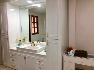 ให้เช่าทาวน์เฮ้าส์ 2 ชั้น รีโนเวทสไตล์ Modern Chinese 180 ตรม. 3 ห้องนอน หมู่บ้านอยู่เจริญ ซอยรัชดา18 ฮวงจุ้ยดี ใกล้ MRT ห้วยขวาง - รูปที่ 8