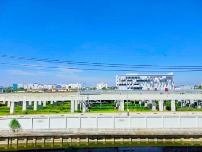 คอนโดให้เช่า เดอะพาร์คแลนด์ บางนา 1 นอน 1 น้ำ ใกล้ MRT ศรีเอี่ยม 600 ม.รร.นานาชาติเวลส์ 1 กม.พื้นที่ 37 ตร.ม.ห้องชั้น 4 วิวรถไฟฟ้า เฟอร์ฯครบ - รูปที่ 7
