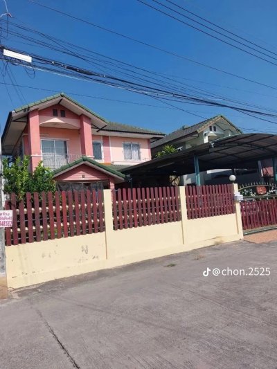 ขายถูกมาก!! บ้านเดี่ยว 2 ชั้น ม.ปาล์มวิว ทำเลทอง อ.ศรีราชา จ.ชลบุรี ใกล้นิคมปิ่นทอง 1,2 มอเตอร์เวย์ฯ - รูปที่ 2