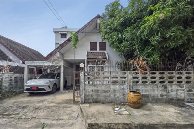 บ้านแฝดชั้นเดียว ศิริทรัพย์ ปากเกร็ด ทำเลดี เข้าซอยไม่ลึก ใกล้เซ็นทรัล แจ้งวัฒนะ