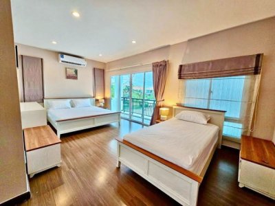 โรงจอดรถ4คัน 10 น้ำ ออเงิน สายไหม 150 ตร.ว.1,000 ตร.ม.จัดเต็มเฟอร์ฯ เครื่องใช้ไฟฟ้า แอร์ วัชรพล-จตุโชติ ทางด่วน คฤหาสน์หรู2 ชั้น 10นอน - รูปที่ 5
