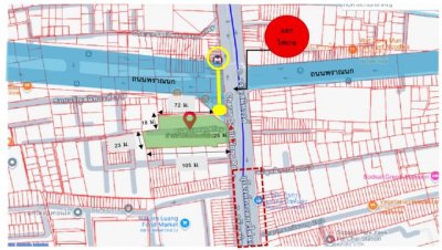 ขายที่ดินศักยภาพสูง ทำเลดีแยกไฟฉายห่าง MRT 0 เมตร ขนาดพื้นที่ 953.2 ตร.วา - รูปที่ 6