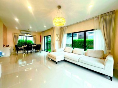 ให้เช่า #บ้านเดี่ยว  หมู่บ้านเศรษฐสิริ กรุงเทพกรีฑา , บ้านรีโทเวทใหม่ #ใกล้รรนานาชาติไบรท์ตัน - รูปที่ 2