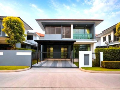 ให้เช่า #บ้านเดี่ยว  หมู่บ้านเศรษฐสิริ กรุงเทพกรีฑา , บ้านรีโทเวทใหม่ #ใกล้รรนานาชาติไบรท์ตัน