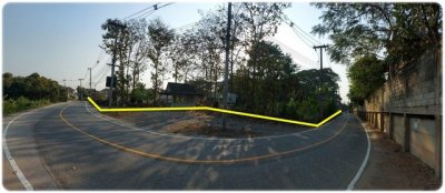 ขายที่ดินสันทราย 4 ไร่ แปลงมุม ติดถนน 2 ด้าน ใกล้ตัวเมืองเชียงใหม่ เหมาะลงทุน - รูปที่ 3