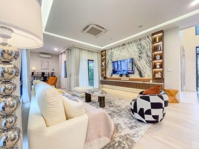 LV53607 ให้เช่า บ้านเดี่ยว นันทวัน พระราม 9 – กรุงเทพกรีฑาตัดใหม่ ห้องมุม บ้านสไตล์ฝรั่งเศสผสมผสานทำเลศักยภาพ ใกล้โรงเรียนนานาชาติชั้นนำ - รูปที่ 4