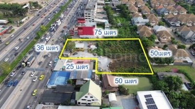 ให้เช่า ที่ดินเปล่า 2 ไร่ 60 ตารางวา ติดถนนกาญจนาภิเษก สัญญาระยะยาว - รูปที่ 3