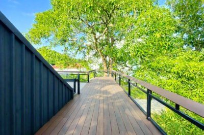 อาคารสูง 3 ชั้น ที่ดินพร้อมโกดังสไตล์เคบิน 2นอน 4น้ำ ติดชายหาดน้ำริน20ม. สุขุมวิท บ้านฉาง ระยอง - รูปที่ 6