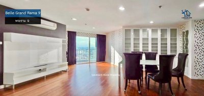 IN-167 ขายห้องชุด Belle Grand พระราม 9 ห้องหัวมุมชั้นสูง พื้นที่ 106.07 ตรม 3นอน 2น้ำ มองเห็นวิว Central Rama 9