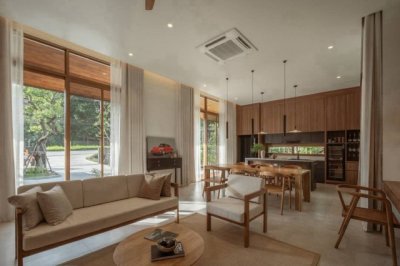 โซนดอยสะเก็ด ราคา 25 ล้าน เนื้อที่ 1 ไร่ สไตล์ Modern Lanna บ้านพักพิงใจท่ามกลางลำธาร และวิวภูเขาแบบพาโนรามา มี 2 หลัง ในพื้นที่เดียวกัน - รูปที่ 8