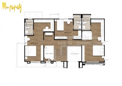 ขาย / ให้เช่า (แกรนดิโอ บางนา กม.5) PRIVATE CORNER HOUSE บ้านหลังมุม โซนส่วนตัว ที่ดิน 74 ตร.วา พื้นที่ใช้สอย 258 ตร.ม. ME-298 - รูปที่ 7