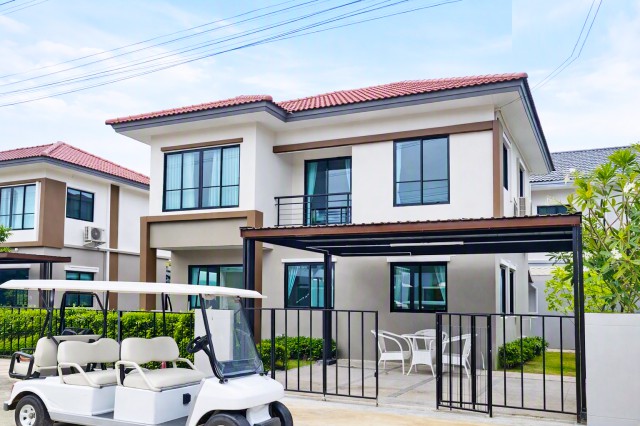 260909villnisoyk ให้เช่า บ้าน บ้านแฝด 2 ชั้น 45ตร.ว.วงแหวน-รังสิต คลอง 4 มาร์เก็ตวิลเลจ รังสิต 2.02กม. 150ตร.ม.  3นอน 13499 บาทต่อเดือน 45