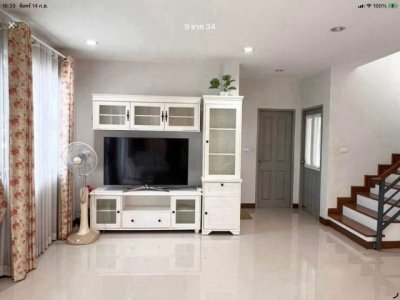ให้เช่า 24,000 บาท/เดือน #วรารมย์เจริญเมือง (Q-House) บ้านเดี่ยว 2 ชั้น พื้นที่กว้าง พร้อมเฟอร์นิเจอร์และเครื่องใช้ไฟฟ้า #ไม่รับสัตว์เลี้ยง - รูปที่ 7