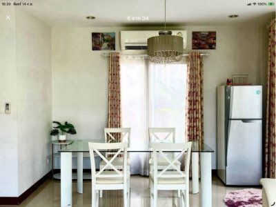 ให้เช่า 24,000 บาท/เดือน #วรารมย์เจริญเมือง (Q-House) บ้านเดี่ยว 2 ชั้น พื้นที่กว้าง พร้อมเฟอร์นิเจอร์และเครื่องใช้ไฟฟ้า #ไม่รับสัตว์เลี้ยง - รูปที่ 6