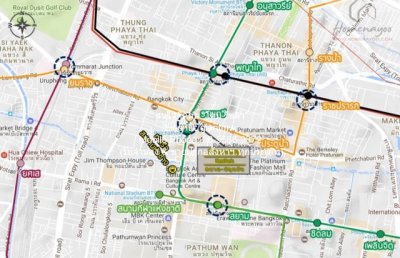 DSL-689 ขาย คอนโด บ้านกลางกรุง สยาม–ปทุมวัน ฺBaan Klang Krung Siam-Pathumwan 67 ตร.ม. 8900000 บาท ชั้นทั้งหมด 27 ชั้น ห้องนอน 2 ห้อง - รูปที่ 2